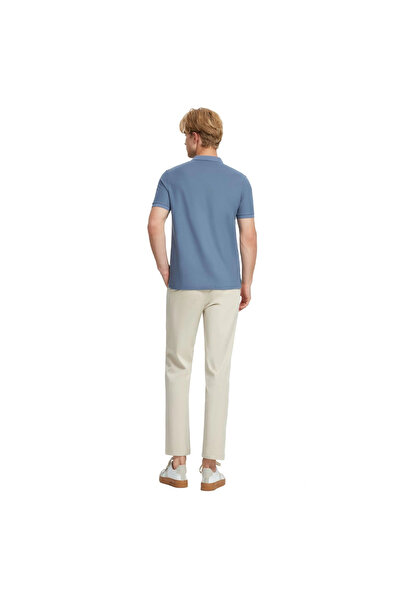 Giordano Men's Tapered Fit Knit Pique Solid Polo