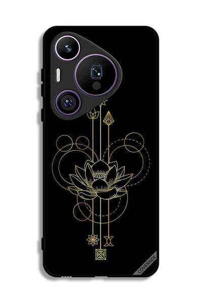 Covernex غطاء حماية لهاتف هواوي بيورا 70 برو بتصميم زهور عصرية