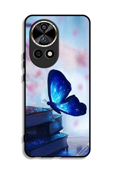 Covernex Huawei nova 12 Pro 5G Protective Case Cover Butterfly Sitting On Books