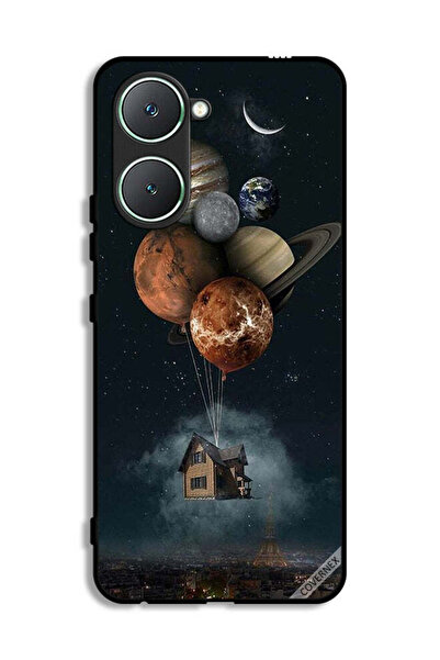 Covernex غطاء حماية لهاتف Vivo Y03 4G بتصميم Balloon Planets Takes Home