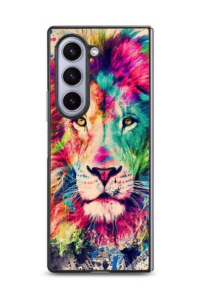 Covernex غطاء حماية لهاتف Samsung Galaxy Z Fold6 بتصميم رسمة الأسد