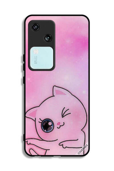 Covernex غطاء حماية Vivo V30 5G بتصميم Go This Way Kitten