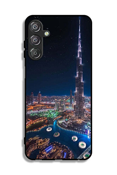 Covernex غطاء حماية لهاتف سامسونج جالاكسي F15 5G بمنظر ليلي لوسط المدينة