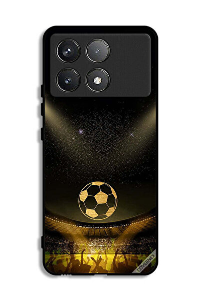 Covernex غطاء حماية Xiaomi Redmi K70 بخلفية فيلم كرة قدم كلاسيكية باللون الأسود