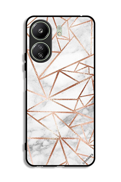 Covernex غطاء حماية لهاتف Xiaomi Redmi 13C بنمط رخامي وورق جدران