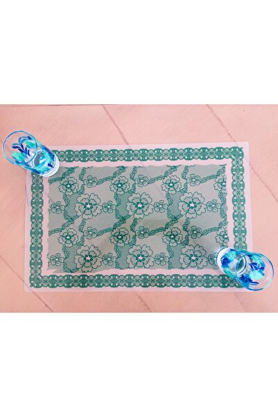 Kcrhome 6 'lı Plastik Kaymaz Dikdörtgen Amerikan Servis Tabak Ve Bardak Altlı...