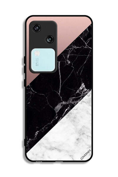 Covernex غطاء حماية لهاتف Vivo S18 5G بنمط مزيج من الرخام والبساطة
