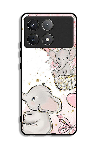 Covernex غطاء حماية لهاتف شاومي بوكو F6 برو - رسمة فيلة صغيرة