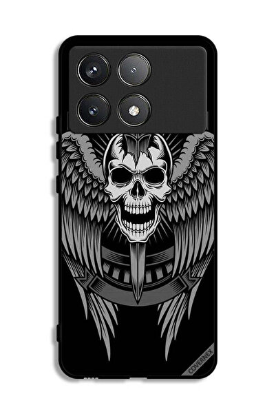 Covernex غطاء حماية لهاتف شاومي ريدمي K70 برو بتصميم جمجمة وأجنحة نسر