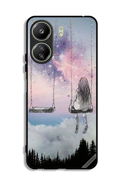 Covernex غطاء حماية لهاتف شاومي ريدمي 13 سي برسومات فتاة وحيدة