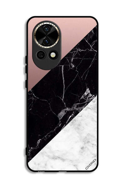 Covernex غطاء حماية لهاتف هواوي نوفا 12 5G بنمط مزيج من الرخام واللون العادي