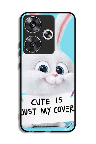 Covernex غطاء حماية لهاتف Xiaomi Poco F6 5G، أرنب لطيف هو مجرد غطاء لي