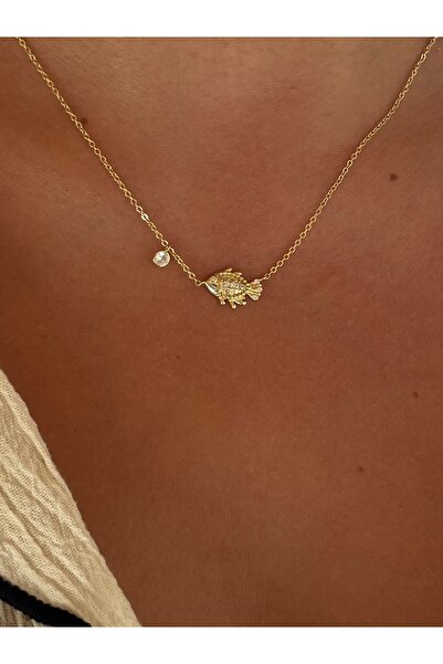 Sade Accessory Taş Detaylı Balık Kolye