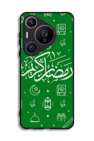 Covernex غطاء حماية لهاتف هواوي بيورا 70 برو - رمضان كريم - أخضر