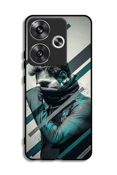 Covernex غطاء حماية لهاتف Xiaomi Poco F6 5G بتصميم وجه ميسي المختبئ