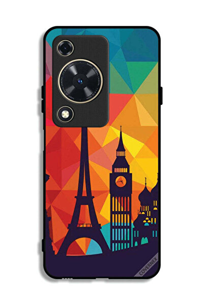 Covernex غطاء حماية لهاتف هواوي إنجوي 70 بنمط باريس الملون