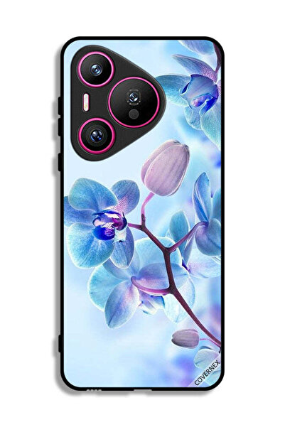 Covernex غطاء حماية لهاتف هواوي بيورا 70 بنقشة زهور الأوركيد