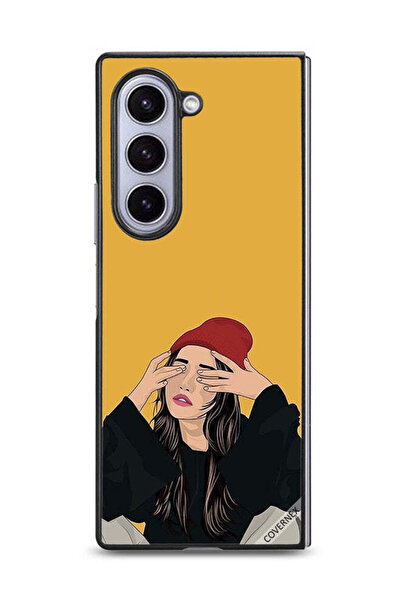 Covernex غطاء حماية لهاتف سامسونج جالاكسي زد فولد 6 بتصميم فتاة حزينة