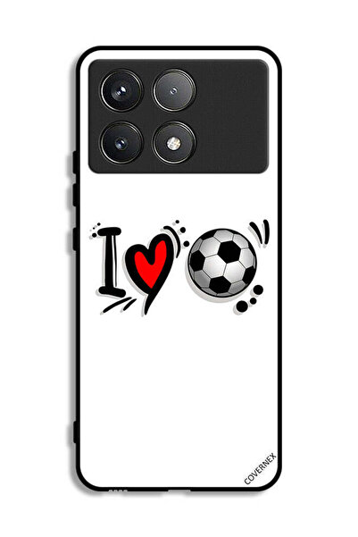 Covernex Xiaomi Poco F6 Pro Protective Case Cover I Love Football
