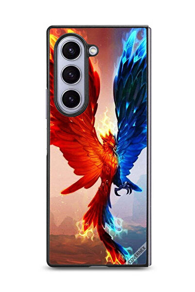 Covernex غطاء حماية لهاتف Samsung Galaxy Z Fold6 بخلفية نسر النار والماء