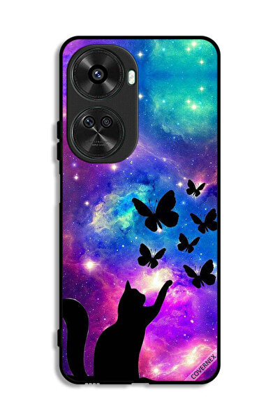 Covernex غطاء حماية لهاتف هواوي نوفا 11 SE بطبعة قطة وفراشات