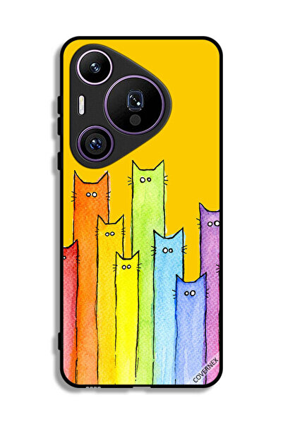 Covernex غطاء حماية هواوي بيورا 70 برو بتصميم دمية قطة