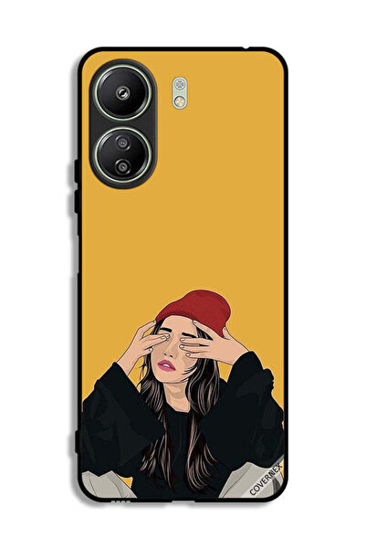 Covernex غطاء حماية لهاتف شاومي ريدمي 13 سي برسومات فتاة حزينة