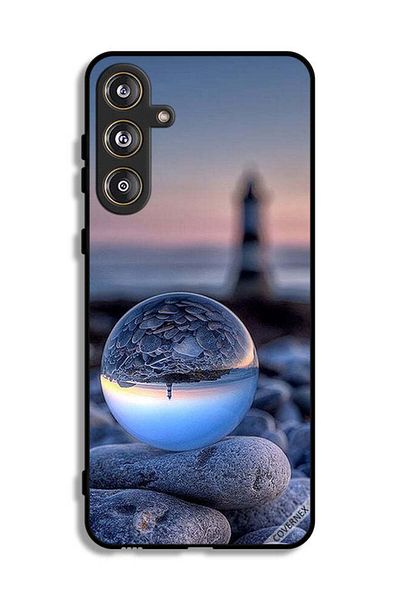 Covernex Samsung Galaxy M55 5G Protective Case Cover Awesome Photography Of Nature In Round Glass