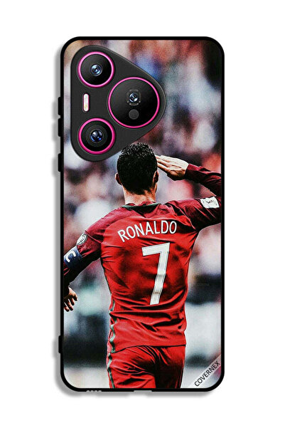 Covernex غطاء حماية لهاتف هواوي بيورا 70 بتصميم تحية رونالدو للجمهور