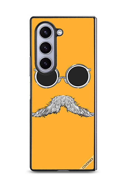 Covernex غطاء حماية لهاتف سامسونج جالكسي زد فولد 6 - نظارات وشارب - فن