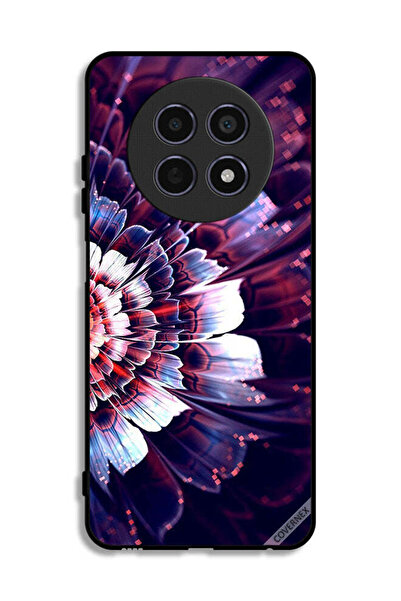 Covernex غطاء حماية لهاتف Realme 12 5G مع زهرة كبيرة عاكسة على الجانب الأيسر