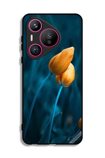 Covernex غطاء حماية لهاتف هواوي بيورا 70 بزهرتين لطيفتين