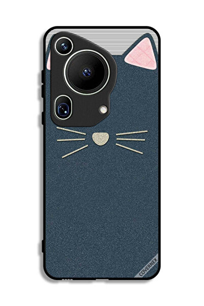 Covernex غطاء حماية فائق لهاتف هواوي بيورا 70 بنقشة قطة من الجلد