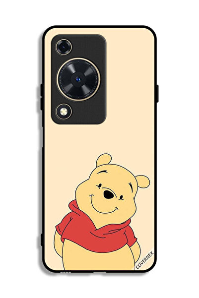 Covernex غطاء حماية لهاتف هواوي إنجوي 70 بتصميم الدب في وضع السعادة