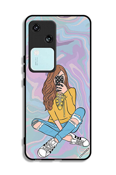 Covernex غطاء حماية لهاتف Vivo V30 5G مع صورة فتاة