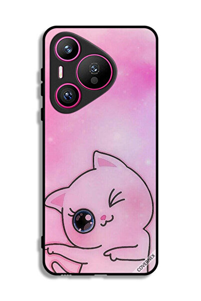 Covernex غطاء حماية لهاتف هواوي بيورا 70 بتصميم قطة صغيرة