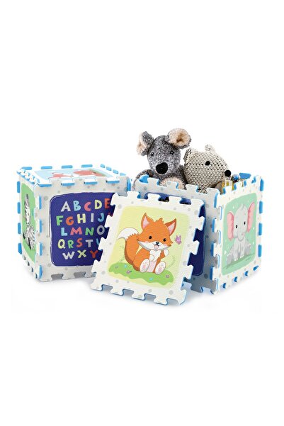 LUDIRO Ludiro EVA Foam Puzzle Mat for Children, Set of 9 Educational Pieces with Animals, Letters and Numbers