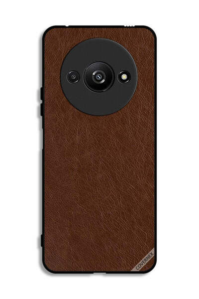 Covernex غطاء حماية جلدي بنمط هندسي لهاتف Xiaomi Redmi A3 4G