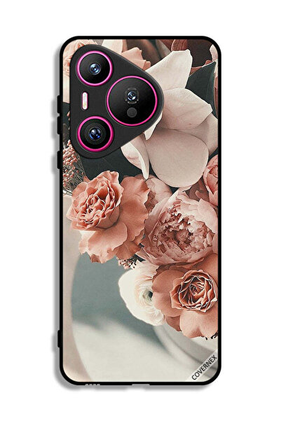 Covernex غطاء حماية لهاتف هواوي بيورا 70 مع باقة من أزهار الخوخ الجميلة