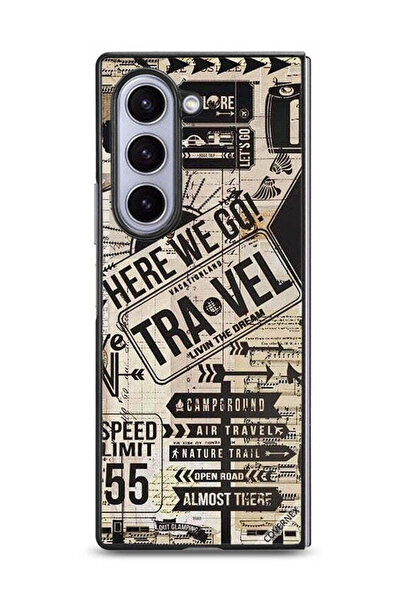 Covernex غطاء حماية لهاتف Samsung Galaxy Z Fold6 مطبوع عليه Here We Go Travel