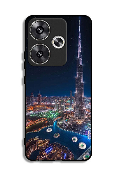 Covernex غطاء حماية لهاتف شاومي ريدمي توربو 3 5G - منظر ليلي لوسط المدينة