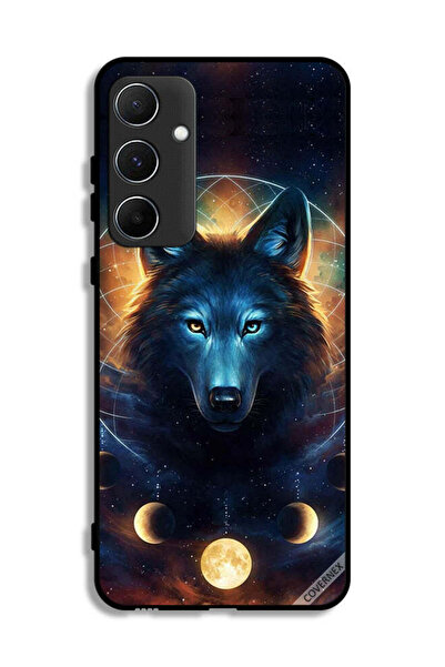 Covernex غطاء حماية لهاتف سامسونج جالاكسي A55 5G بتصميم ذئب في الفضاء