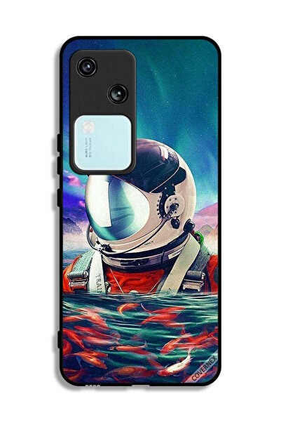 Covernex غطاء حماية لهاتف Vivo S18 5G بتصميم رائد فضاء في بحر الأسماك