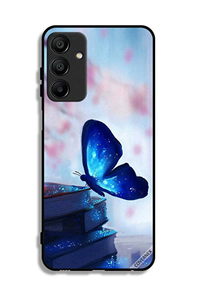 Covernex غطاء حماية لهاتف سامسونج جالاكسي A15 5G بتصميم فراشة جالسة على كتاب