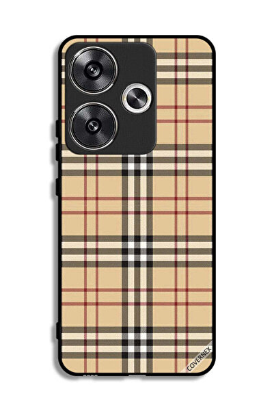 Covernex Xiaomi Poco F6 5G Protective Case Cover Stripes On Cloth Pattern