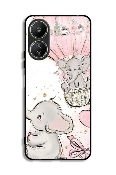 Covernex غطاء حماية لهاتف شاومي ريدمي 13C برسومات فيلة صغيرة