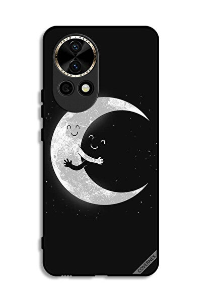 Covernex غطاء حماية لهاتف هواوي نوفا 12 5G بتصميم عناق القمر والسماء المظلمة