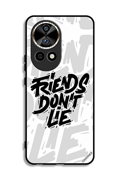 Covernex غطاء حماية لهاتف هواوي نوفا 12 برو 5G بتصميم خط عربي "الأصدقاء لا يك...