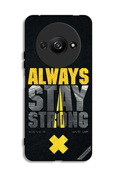 Covernex غطاء حماية لهاتف Xiaomi Redmi A3 4G - ابق قويًا دائمًا ولا تستسلم أبدًا