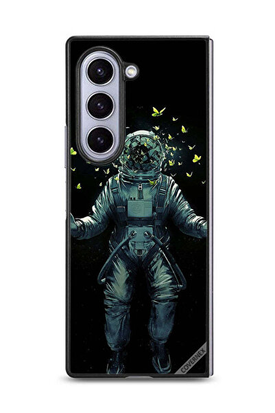 Covernex غطاء حماية لهاتف سامسونج جالاكسي زد فولد 6 بتصميم رائد فضاء وفراشات